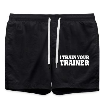 I train your trainer - Short de bain - noir - Devant - AI Model Male 185 light (185cm)