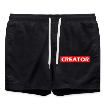 Creator - Short de bain - noir - Devant - AI Model Male 185 light (185cm)