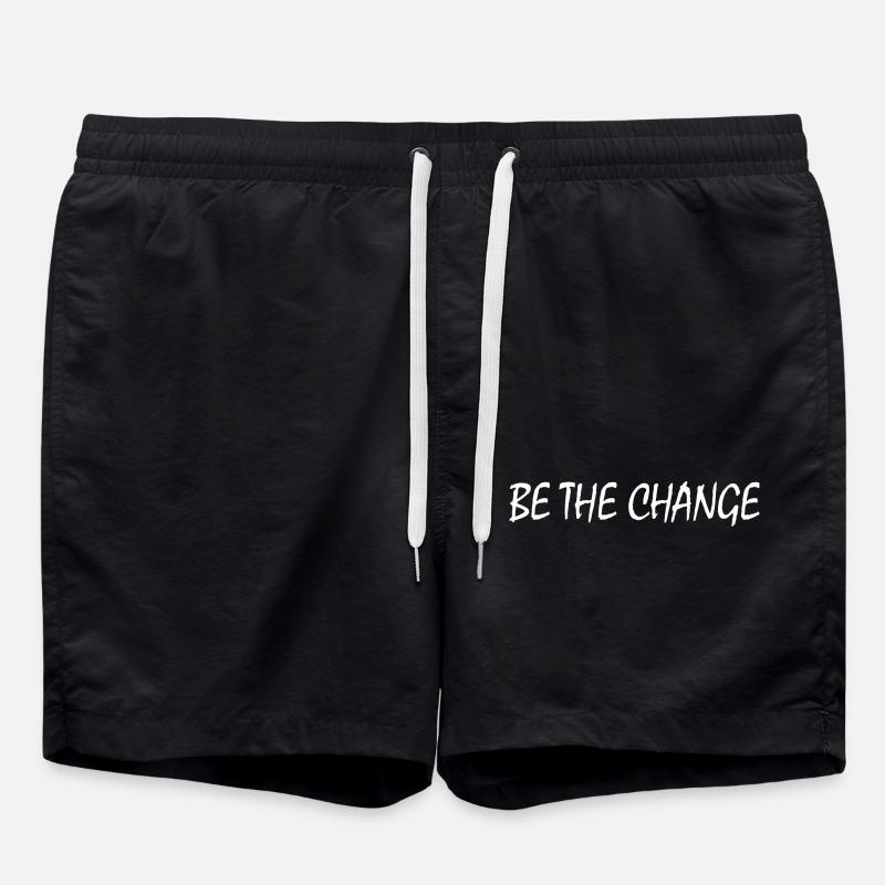 be the change - Swim Trunks - black
