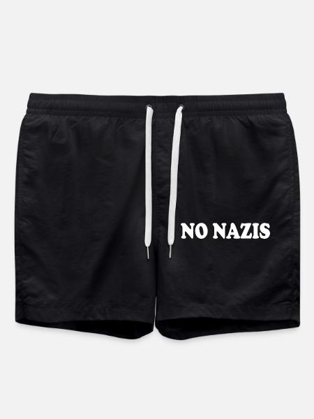 No nazis - Swim Trunks - black