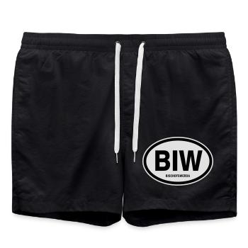 BIW Bischofswerda - Badeshorts - Schwarz - Vorne - AI Model Male 185 light (185cm)