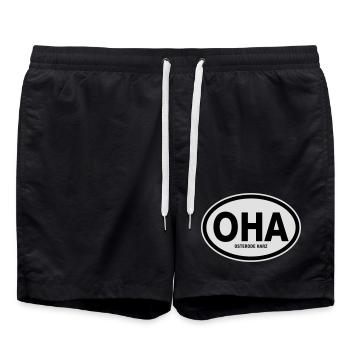OHA Osterode Harz - Badeshorts - Schwarz - Vorne - AI Model Male 185 light (185cm)