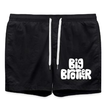 Big brother - Swim Trunks - black - Front - AI Model Male 185 light (185cm)