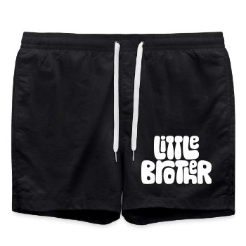 Little brother - Swim Trunks - black - Front - AI Model Male 185 light (185cm)