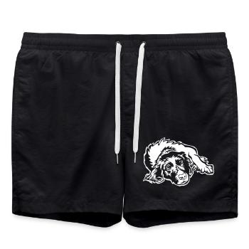 Munsterländer "Black Edition" - Swim Trunks - black - Front - AI Model Male 185 light (185cm)