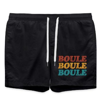 Pétanque de boule pour les joueurs de pétanque et de pétanque - Short de bain - noir - Devant - AI Model Male 185 light (185cm)