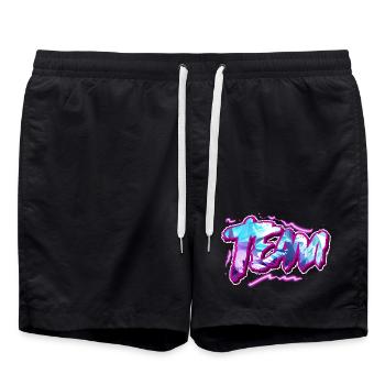 Team - Badeshorts - Schwarz - Vorne - AI Model Male 185 light (185cm)