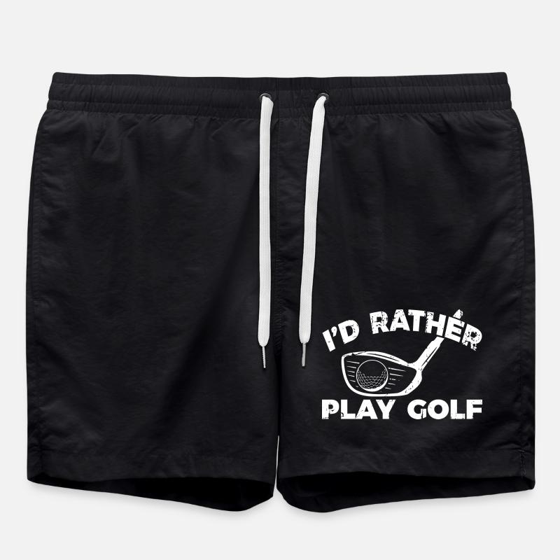 Golf Fan - Swim Trunks - black