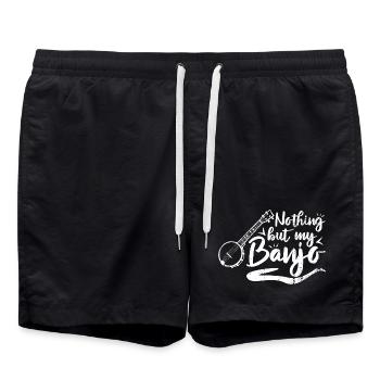 Dicton du joueur de banjo - Short de bain - noir - Devant - AI Model Male 185 light (185cm)