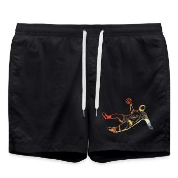 Retro Handball Player - Swim Trunks - black - Front - AI Model Male 185 light (185cm)