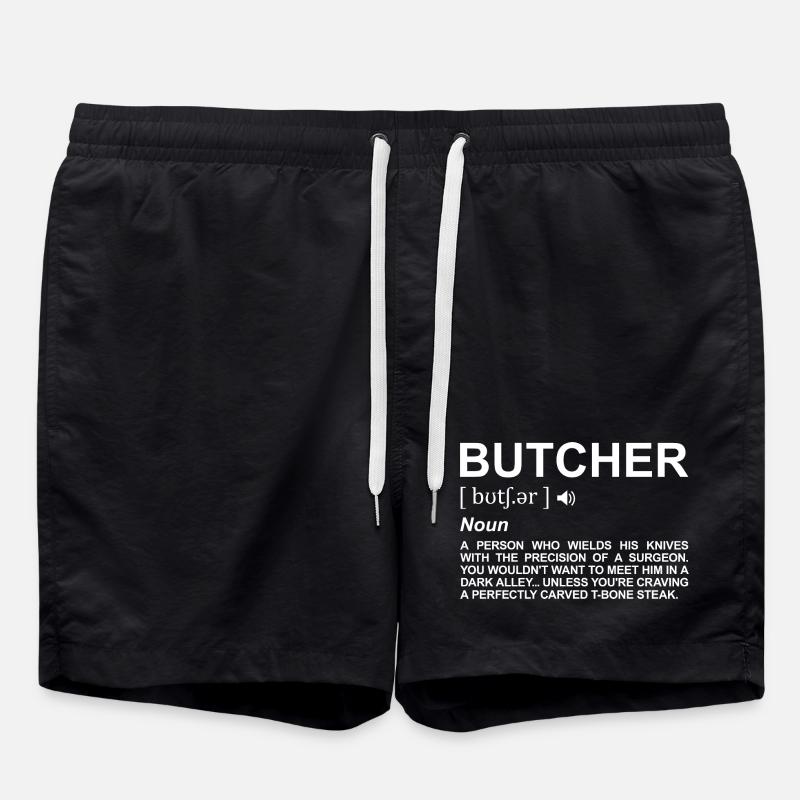 Définition de boucher - Short de bain - noir