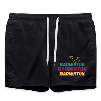 Badminton Badminton Badminton - Badeshorts - Schwarz - Vorne - AI Model Male 185 light (185cm)