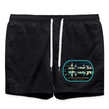 Overnight at the Castle of San Giorgio, Mantua - Swim Trunks - black - Front - AI Model Male 185 light (185cm)