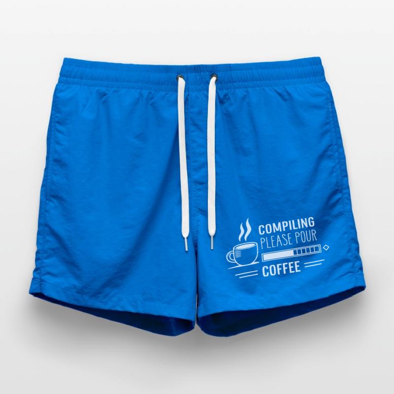 Aus Kaffee Code generieren Programmierer Badeshorts
