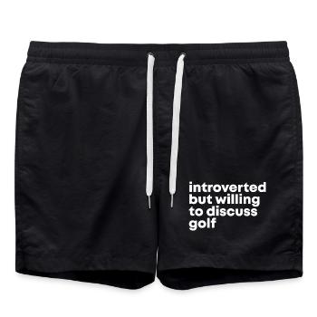 Golf - Swim Trunks - black - Front - AI Model Male 185 light (185cm)