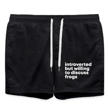 Frog - Swim Trunks - black - Front - AI Model Male 185 light (185cm)