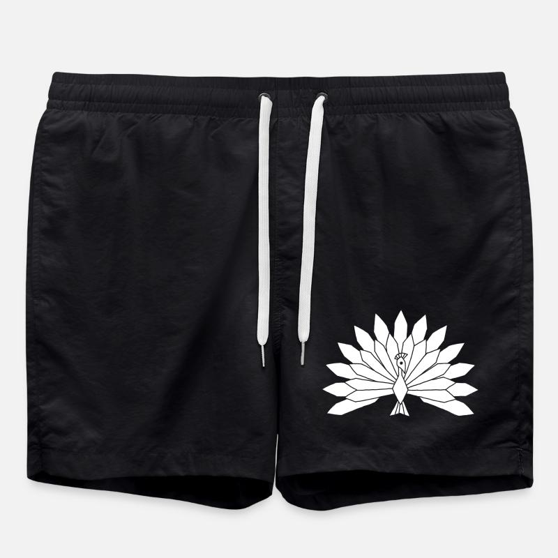 The white peacock - Swim Trunks - black