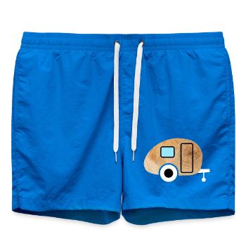 Caravan Caravan Wood Grain Nature Camping Fan - Swim Trunks - cobalt blue - Front