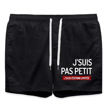 T SHIRT J'SUIS PAS PETIT J'SUIS ÉDITION LIMITÉE  - Short de bain - noir - Devant - AI Model Male 185 light (185cm)