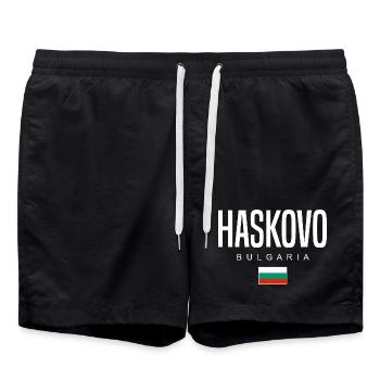 Haskovo Bulgarie - Short de bain - noir - Devant - AI Model Male 185 light (185cm)