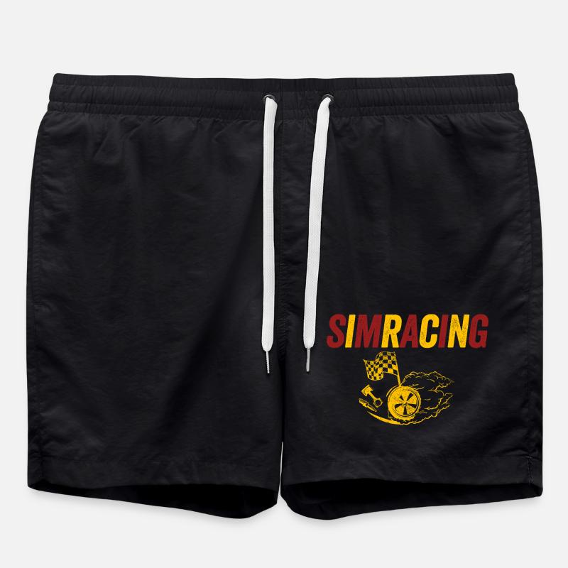 SimRacing Heatwave Emblem - Swim Trunks - black