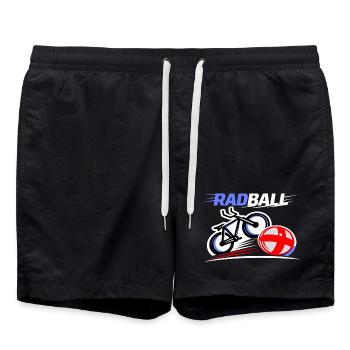 Cycling ball, cycleball, indoor cycling - Swim Trunks - black - Front - AI Model Male 185 light (185cm)