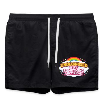 Not diagnosed, but something is wrong - Swim Trunks - black - Front - AI Model Male 185 light (185cm)