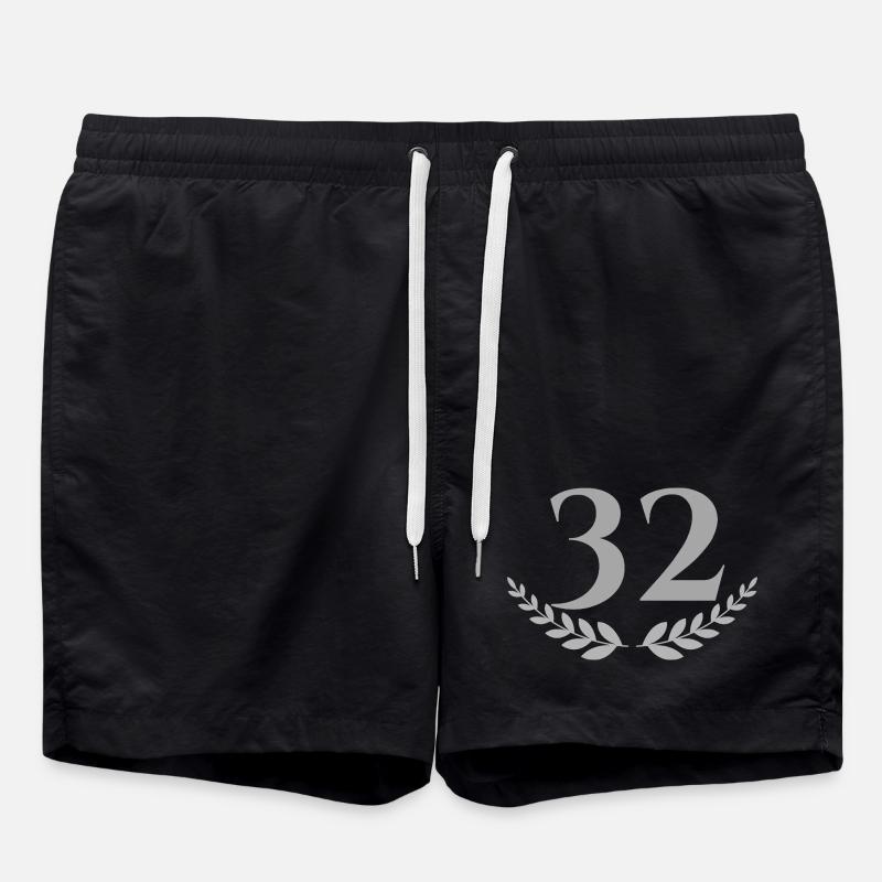 32 - Short de bain - noir