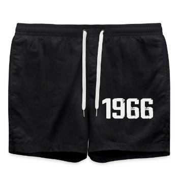 Legendary Since 1966 Vintage 1966 Retro 1966 - Swim Trunks - black - Front - AI Model Male 185 light (185cm)