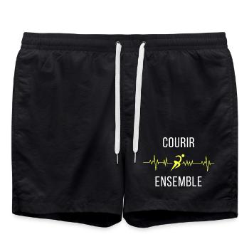 Courir Ensemble Cardio - Short de bain - noir - Devant - AI Model Male 185 light (185cm)