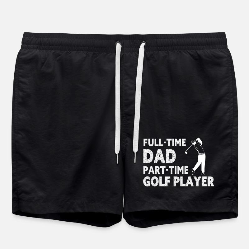 Full-Time Dad Part-Time Golf Player – Gift - Short de bain - noir