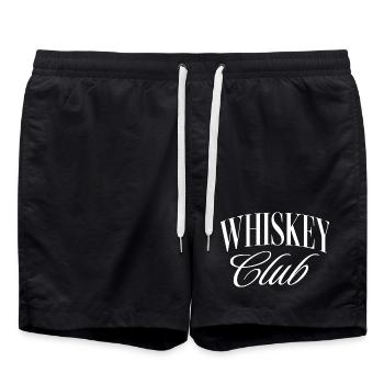 Whiskey Club - Swim Trunks - black - Front - AI Model Male 185 light (185cm)