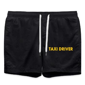 Chauffeur de taxi - Short de bain - noir - Devant - AI Model Male 185 light (185cm)
