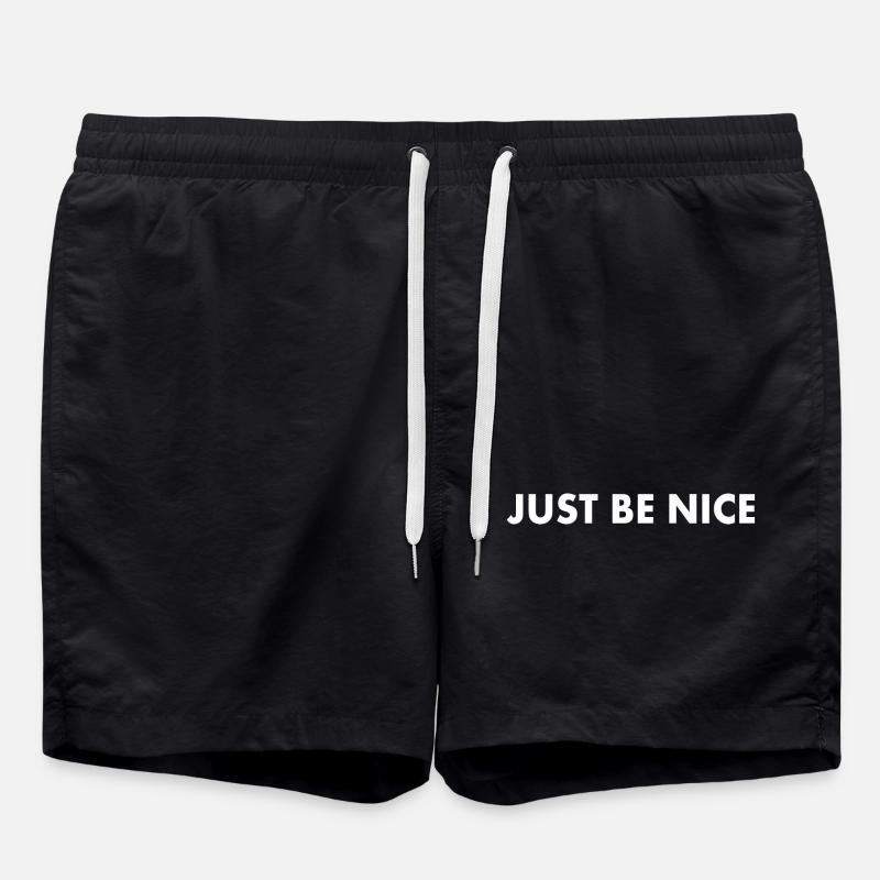 Just be nice - Badeshorts - Schwarz