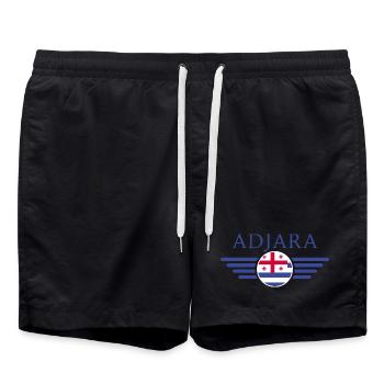 J’aime l’Adjara, T-shirt design de style élégance - Short de bain - noir - Devant - AI Model Male 185 light (185cm)