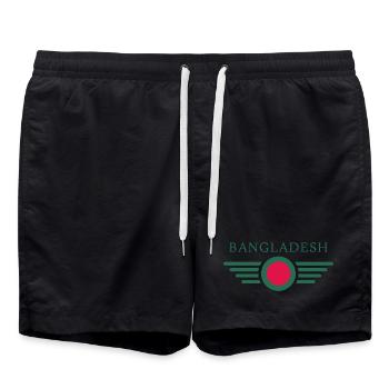 I Love Bangladesh, Elegance Style Design T-Shirt - Swim Trunks - black - Front - AI Model Male 185 light (185cm)
