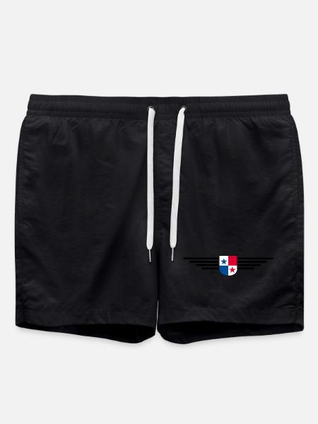 Panama T-Shirt Design - Badeshorts - Schwarz