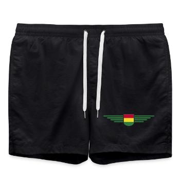 J’aime la Bolivie, T-shirt design de style élégance - Short de bain - noir - Devant - AI Model Male 185 light (185cm)