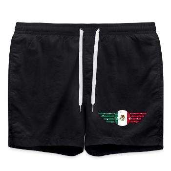 I Love Mexico, Elegance Style Design T-Shirt - Swim Trunks - black - Front - AI Model Male 185 light (185cm)