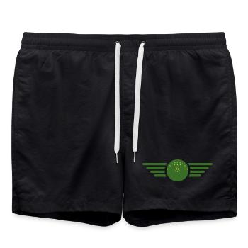 J’aime Adygea, T-shirt design de style élégance - Short de bain - noir - Devant - AI Model Male 185 light (185cm)