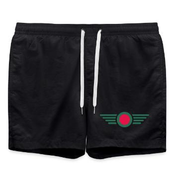 I Love Bangladesh, Elegance Style Design T-Shirt - Swim Trunks - black - Front - AI Model Male 185 light (185cm)