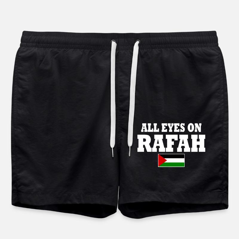 all eyes on rafah - Swim Trunks - black