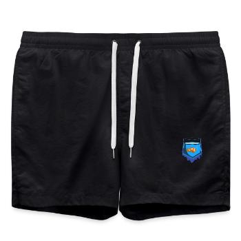 Pocket Fish - Badeshorts - Schwarz - Vorne - AI Model Male 185 light (185cm)