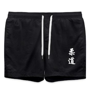 Judo - Badeshorts - Schwarz - Vorne - AI Model Male 185 light (185cm)