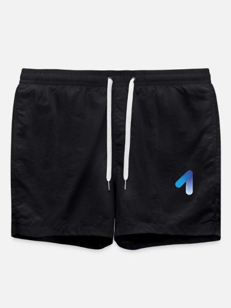 Abstrakte 1, modern & digital - Badeshorts - Schwarz