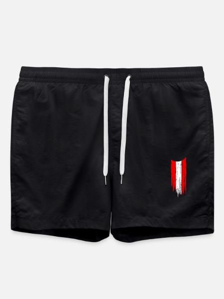 Austria Austria Flag Flag - Swim Trunks - black