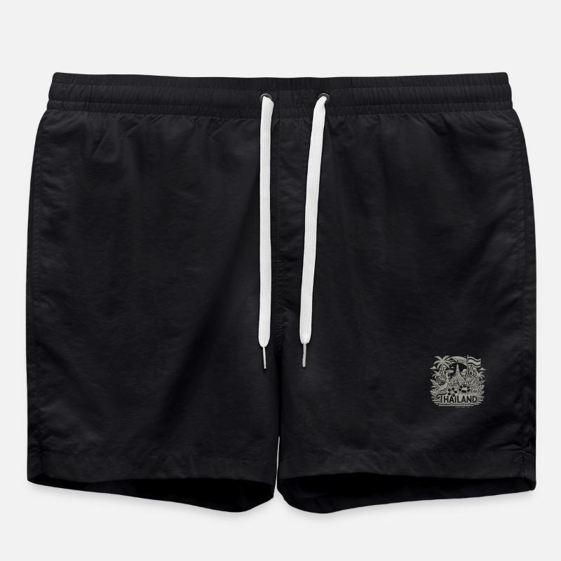 Thailand - 2 - Badeshorts - Schwarz