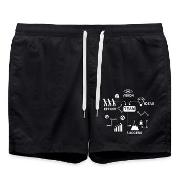 équipe - Short de bain - noir - Devant - AI Model Male 185 light (185cm)