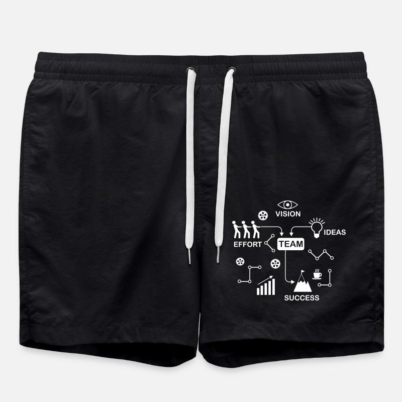 team - Badeshorts - Schwarz
