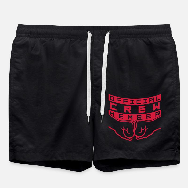 Team Official Crew - Swim Trunks - black